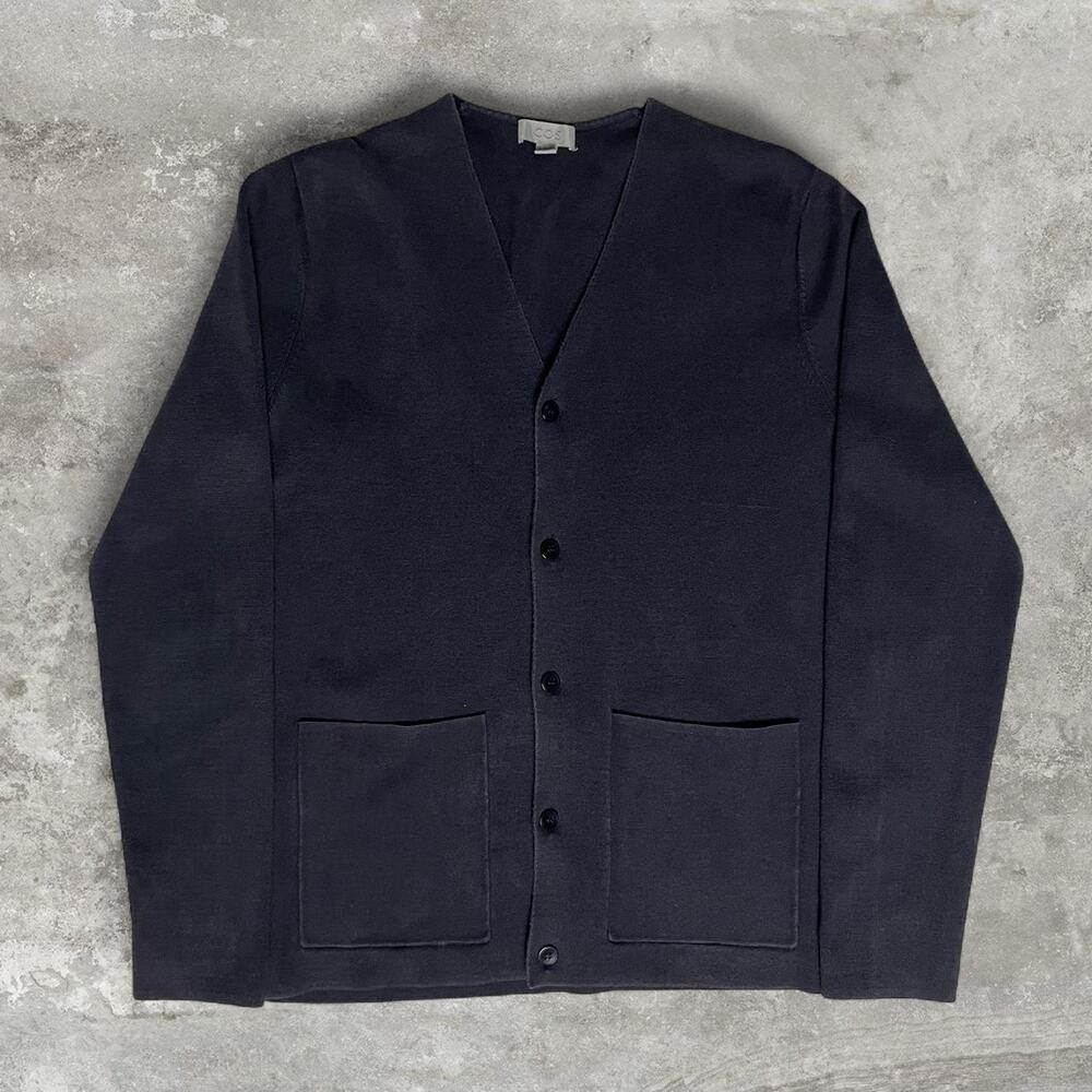 Cos womens navy blue cardigan